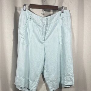 J.Jill light Blue linen Lightweight shorts